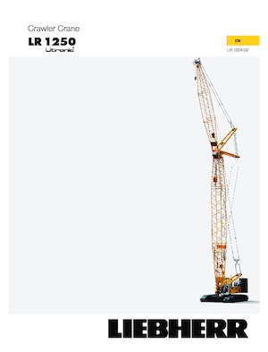 Grúas sobre orugas - Pluma de celosía Liebherr LR 1250