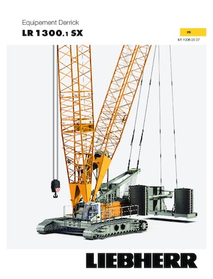 Grúas sobre orugas - Pluma de celosía Liebherr LR 1300.1 SX 