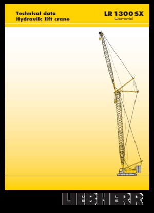 Grúas sobre orugas - Pluma de celosía Liebherr LR 1300 SX
