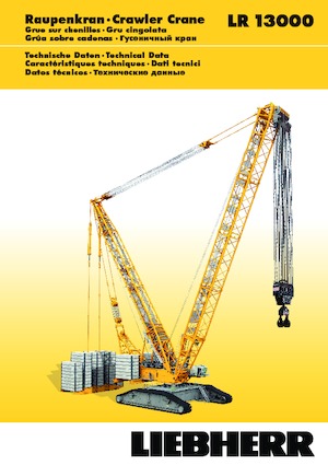 Grúas sobre orugas - Pluma de celosía Liebherr LR 13000