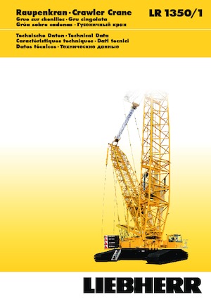 Grúas sobre orugas - Pluma de celosía Liebherr LR 1350/1