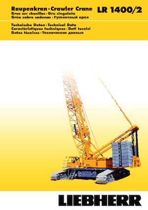 Grúas sobre orugas - Pluma de celosía Liebherr LR 1400/2