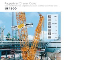 Grúas sobre orugas - Pluma de celosía Liebherr LR 1500