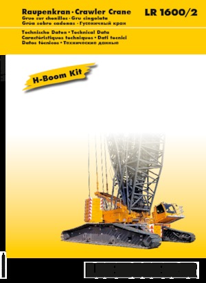 Grúas sobre orugas - Pluma de celosía Liebherr LR 1600/2