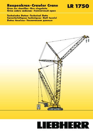 Grúas sobre orugas - Pluma de celosía Liebherr LR 1750