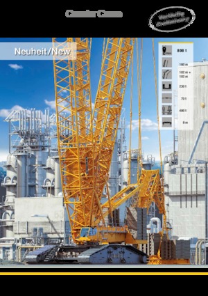 Grúas sobre orugas - Pluma de celosía Liebherr LR 1800-1.0