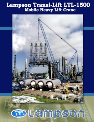 Grúas sobre orugas - Pluma de celosía Lampson LTL-1500