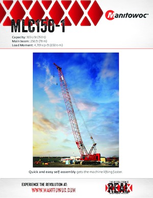 Grúas sobre orugas - Pluma de celosía Manitowoc MLC150-1