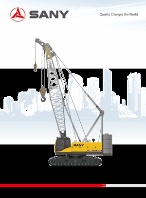 Grúas sobre orugas - Pluma de celosía Sany SCC1000E