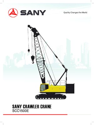 Grúas sobre orugas - Pluma de celosía Sany SCC1500E