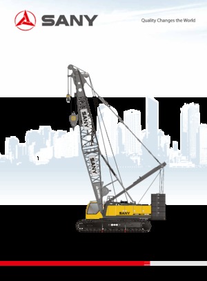Grúas sobre orugas - Pluma de celosía Sany SCC1800