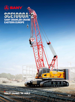 Grúas sobre orugas - Pluma de celosía Sany SCE1000A-2