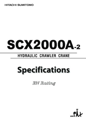Grúas sobre orugas - Pluma de celosía Hitachi Sumitomo SCX2000A-2