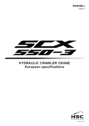 Grúas sobre orugas - Pluma de celosía Hitachi Sumitomo SCX550-3