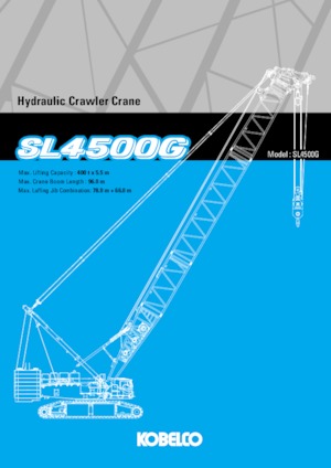 Grúas sobre orugas - Pluma de celosía Kobelco SL4500G