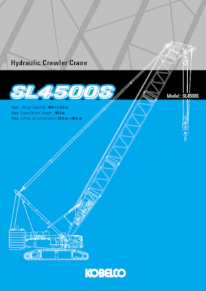 Grúas sobre orugas - Pluma de celosía Kobelco SL4500S