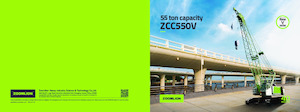 Grúas sobre orugas - Pluma de celosía Zoomlion ZCC550V