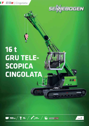 Grúas sobre orugas - Pluma telescópica Sennebogen 613E