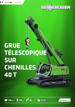 Grúas sobre orugas - Pluma telescópica Sennebogen 643E