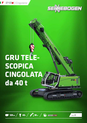 Grúas sobre orugas - Pluma telescópica Sennebogen 643E