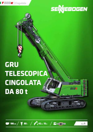 Grúas sobre orugas - Pluma telescópica Sennebogen 683E