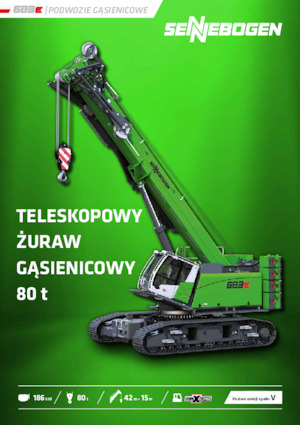 Grúas sobre orugas - Pluma telescópica Sennebogen 683E