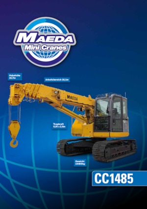 Grúas sobre orugas - Pluma telescópica Maeda CC 1485