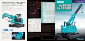 Grúas sobre orugas - Pluma telescópica Kobelco CK120UR