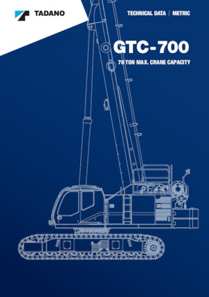 Grúas sobre orugas - Pluma telescópica Tadano GTC-700