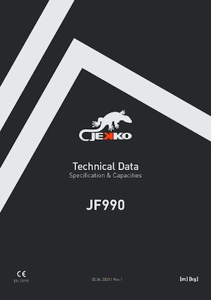 Grúas sobre orugas - Pluma telescópica Jekko JF990