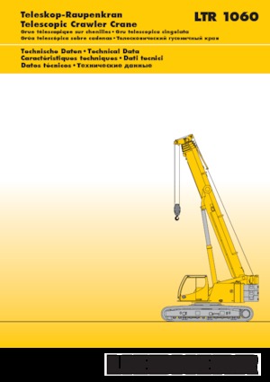 Grúas sobre orugas - Pluma telescópica Liebherr LTR 1060
