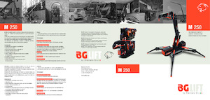 Grúas sobre orugas - Pluma telescópica BG Lift M 250