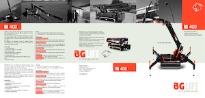 Grúas sobre orugas - Pluma telescópica BG Lift M 400