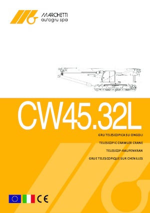 Grúas sobre orugas - Pluma telescópica Marchetti Orsa 45.32L