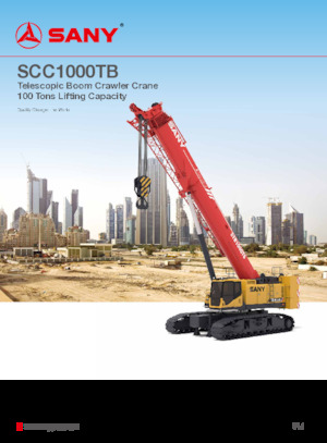 Grúas sobre orugas - Pluma telescópica Sany SCC1000TB