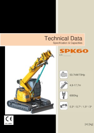 Grúas sobre orugas - Pluma telescópica Jekko SPK60