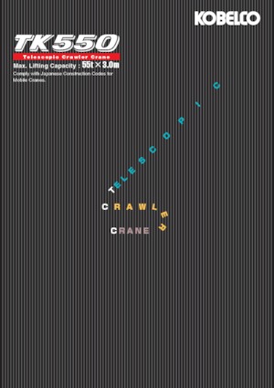 Grúas sobre orugas - Pluma telescópica Kobelco TK550