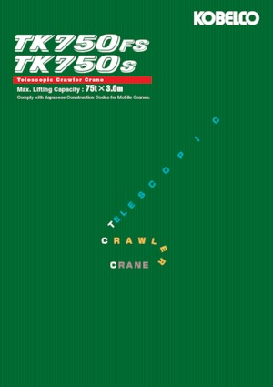 Grúas sobre orugas - Pluma telescópica Kobelco TK750FS