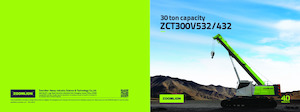 Grúas sobre orugas - Pluma telescópica Zoomlion ZCT300V532