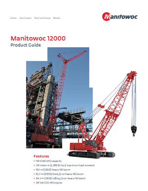 Grúas sobre orugas - Pluma de celosía Manitowoc 12000 E