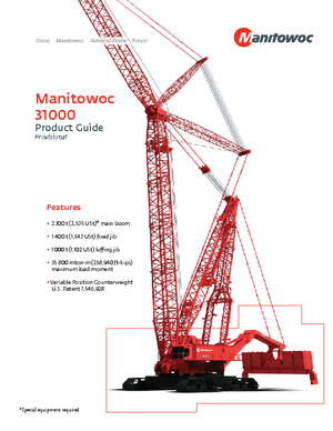 Grúas sobre orugas - Pluma de celosía Manitowoc 31000 E