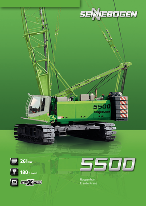 Grúas sobre orugas - Pluma de celosía Sennebogen 5500 Star Lifter