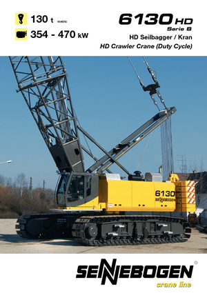 Grúas sobre orugas - Pluma de celosía Sennebogen 6130 HD
