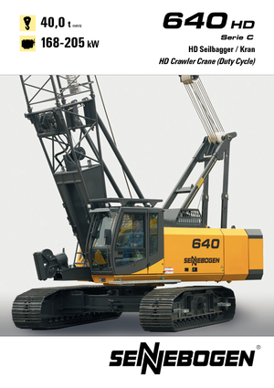 Grúas sobre orugas - Pluma de celosía Sennebogen 640 HD