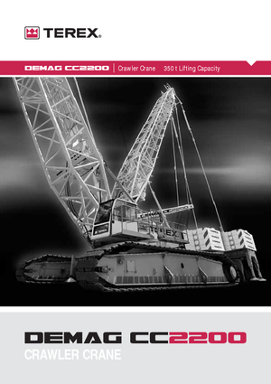 Grúas sobre orugas - Pluma de celosía Terex-Demag CC 2200