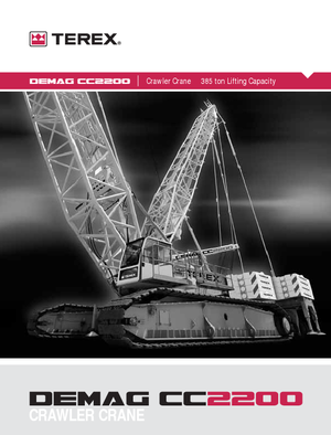 Grúas sobre orugas - Pluma de celosía Terex-Demag CC 2200