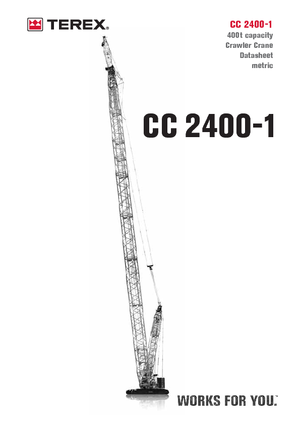 Grúas sobre orugas - Pluma de celosía Terex-Demag CC 2400-1