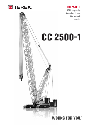 Grúas sobre orugas - Pluma de celosía Terex-Demag CC 2500-1