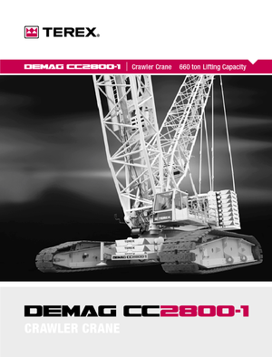 Grúas sobre orugas - Pluma de celosía Terex-Demag CC 2800-1