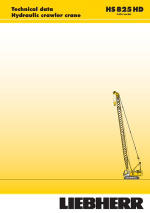 Grúas sobre orugas - Pluma de celosía Liebherr HS 825 HD Litr.